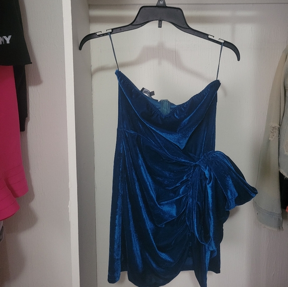 Navy Blue Mini Dress - Picture 2 of 6